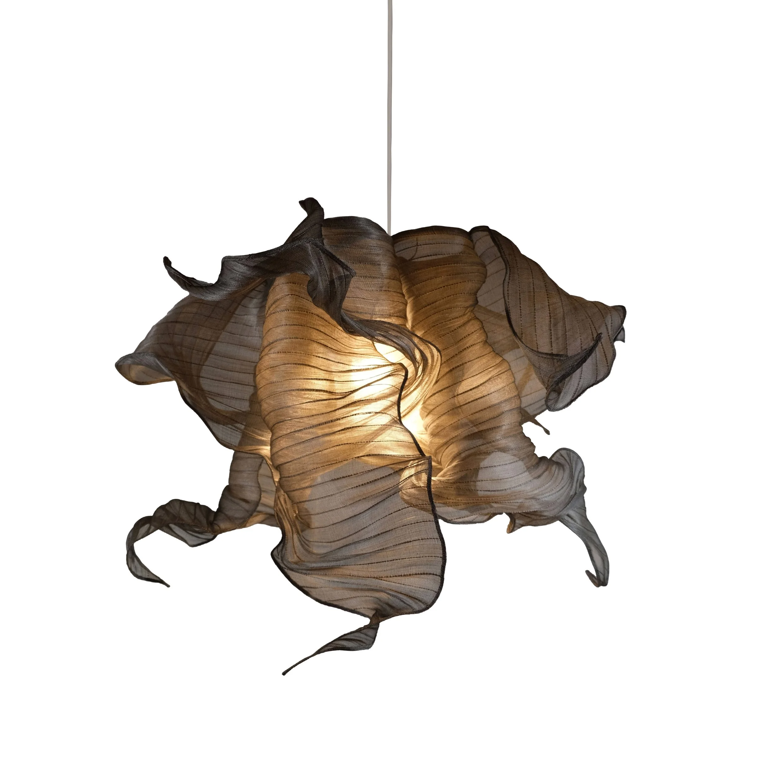Modern Fabric Pendant Plain Light Nebula 60cm by Studio Mirei
